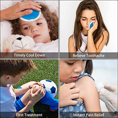 Tutmyrea Reusable Soft Ice Packs - 24 Pack Small Cold Compress for Injuries, Kids, Face, Breast & Allergies - size: 24 Count (Pack of 1)