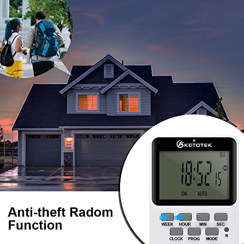 Digital Plug-in Timer Outlet Socket 20 on/Off Programmable Timer Switch