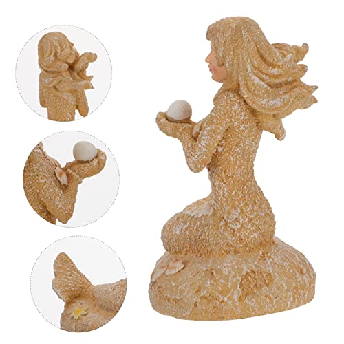 ABOOFAN 1pc Mermaid Statue Aquarium Decor Underwater Ornament for Fish Tanks Landscape Supplies Vivid Design for Aquatic Adornment for