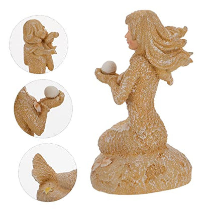 ABOOFAN 1pc Mermaid Statue Aquarium Decor Underwater Ornament for Fish Tanks Landscape Supplies Vivid Design for Aquatic Adornment for