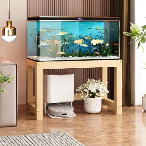 Heavy Duty Aquarium Stand, 2 Tier Open Terrarium Shelf, Solid Wood Storage Organizer for Reptiles, Perfect for Home and Office Use, Durable and Stylish - size: 100*40*50cm
