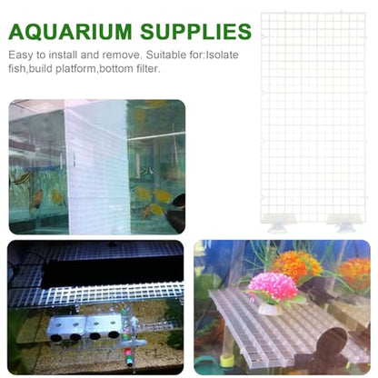 POPETPOP Plastic Grid 1 Set Plastic Fish Tank Trays 75 Gallon Aquarium Lid Aquarium Divider Fish Tank Supplies Splitter Partition Plate Dividing Line Water Tank Stitching Egg Crates