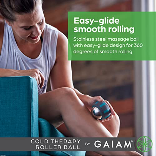 Gaiam Restore Rolling Massager, Cold Therapy (Cold)