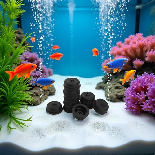JJLFresheners Aquarium Diaphragm Air Pump Accessories EPDM Rubber Oxygen Pump Replacement Parts for Aquarium Fishing Oxygen Pump Aquarium Diaphragm Silicone Cup Parts Reolacements