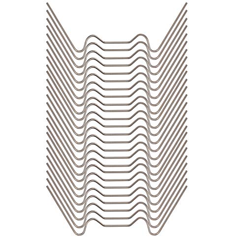 Greenhouse Glazing Clips, Pack of 50 Stainless Steel W Type Clip Leaf Spring Clips, Aluminium Greenhouse Care, House Twin-Hall Web Sheets - size: 50Pcs