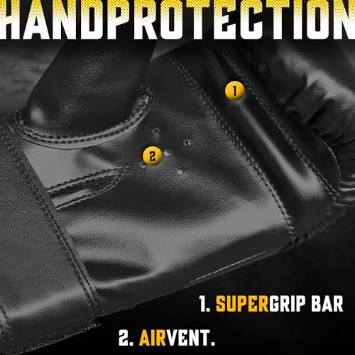 Farabi Sports Punching Bag Gloves - Heavy Bag Gloves for Men and Women Boxing Bag Gloves - Bag Mitts for Sparring, Boxing, MMA, Muay Thai, Kickboxing, Focus Pads and Punching Bag