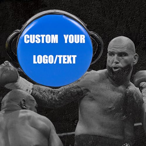 Custom Boxing Punch Shield, Round Punching Mitts, Taekwondo Pad, Focus Target for MMA Muay Thai Kickboxing Boxing Coaches & Training Equipment - color: Fluorescent Green