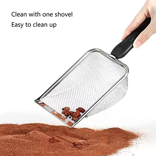 Reptiles Sand Scooper Stainless Steel Fine Mesh Terrarium Substrates Litter Substrates Scoops Scooper