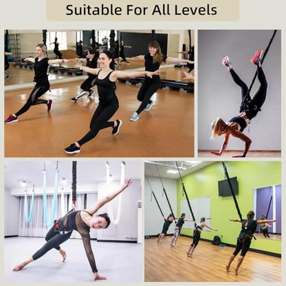 Bungee Fitness Set,CE Certified 6 Sizes(88-220 lbs)Bungee Cord Kit - size: M 132-154 lbs