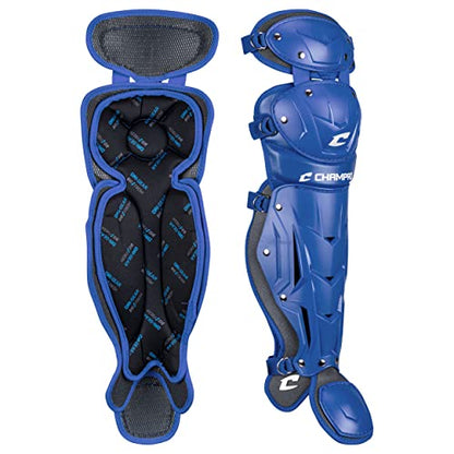 Champro Optimus Pro Catcher/Umpire Leg Guards - color: Royal, size: 14.5"