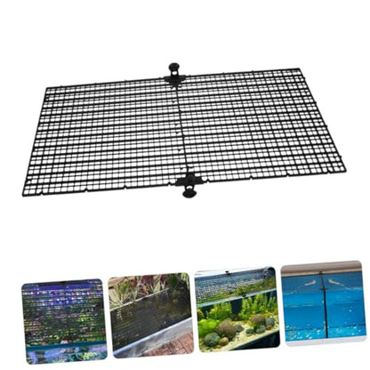Abaodam 4Pcs Aquarium Divider Grid Panels Plastic Separator for Fish Tanks Prevents Fish Escaping Easy to Install Sturdy Construction for Various Tank