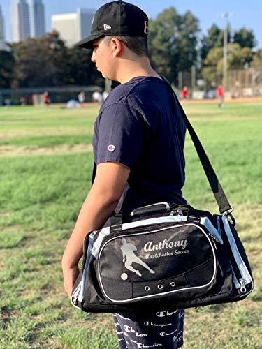 Personalized SportS Duffel Bag With Custom Name & Text - Basketball Black - color: Black, style: Basketball