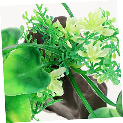 Decorative Aquarium Grass Plant Realistic Compact Fake Plant for Fish Tank Decoration for Desktop Aquariums Underwater Landscape and Easy to Maintain