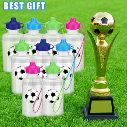 Zubebe 36 Pcs Sports Water Bottles Squeeze Bulk 21 oz | Reusable Plastic Water Bottles with Carry Strap, Back to School Supplies Summer Team Gifts for Students Travel Hiking Cycling - color: Bright Color