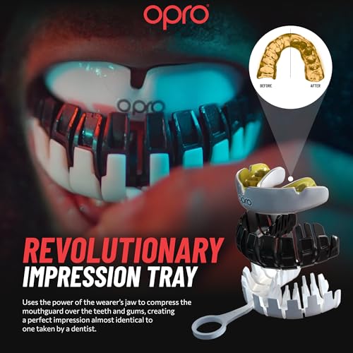 OPRO Official UFC Fighter Collection Tom Aspinall Instant Custom-Fit Mouthguard – Self-Fit Gum Shield for MMA, Boxing & Combat Sports - color: Tom Aspinall