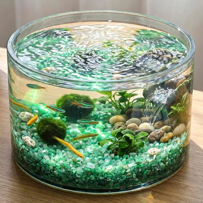 1LB Crystal Chips Stone Crushed Quartz Tumbled 3-5mm Undrilled Mini Irregular Shaped Decorative Rocks for Aquarium Gravel, Fish Tank,Vase Fillers,Succulent Pots (Green Aventurine, 1LB)