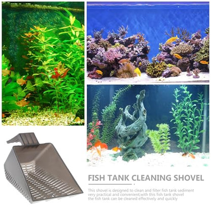 SHINEOFI Aquarium Cleaning Shovel Fish Tank Gravel Shovel Plastic Sand Scoop for Aquarium Maintenance and Gravel Cleaning Fish Tank Accessory