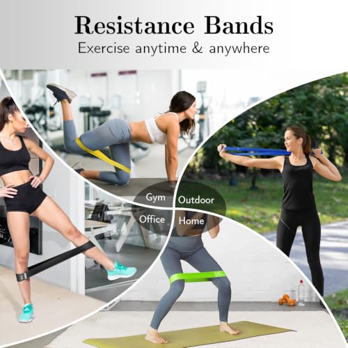 Resistance Bands for Working Out, 5 Levels Elastic Exercise Bands - color: Multicolor