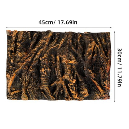 BESPORTBLE Terrarium Background for Reptile Tank Realistic Tree Root Board Decorative Aquarium Backdrop Pu Material Easy Placement Climbing for Reptiles