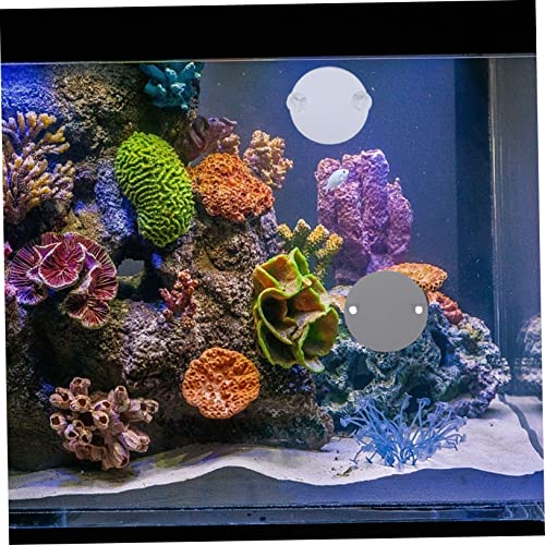 Garneck 10Pcs Betta Mirror with Suction Cups for Training and Play Tank Decor for Betta Fish Non Fading Design for Enhanced Aquatic Environment