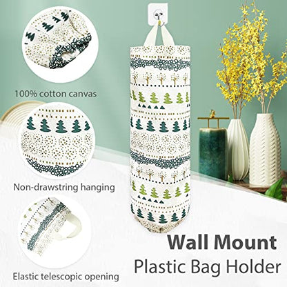 SYIPO Plastic Bag Holder, Reusable Grocery Bag Organizer, Wall Mount, Squirrel, 1 Pack, 15.7in x 9.8in - color: Grass