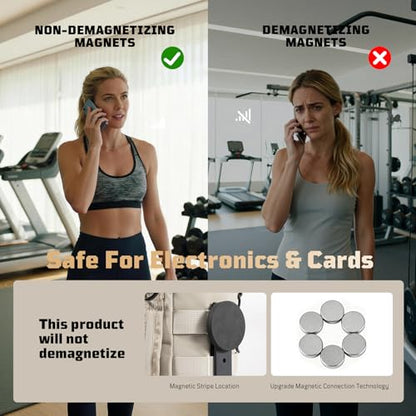 1TG Tactical Magnetic Gym Bag for Men and Women, Beige - color: Beige