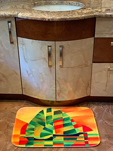 3dRose Bathroom Bath Rug Mat - Image of Martial Arts Fighter. The Art of Muay Thai. Fight Pride Alexis Design - Vintage