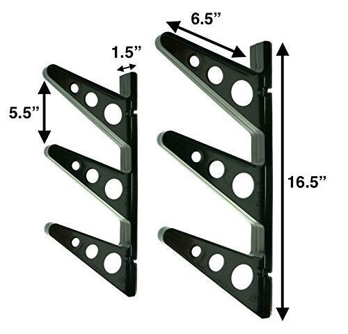 StoreYourBoard Water Ski Wall Mount Storage Rack, Waterski Gear Organization System, Horizontal Home and Garage Organizer - size: Large