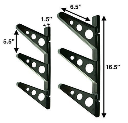 StoreYourBoard Water Ski Wall Mount Storage Rack, Waterski Gear Organization System, Horizontal Home and Garage Organizer (Pack of 2) - size: Large (Pack of 2)