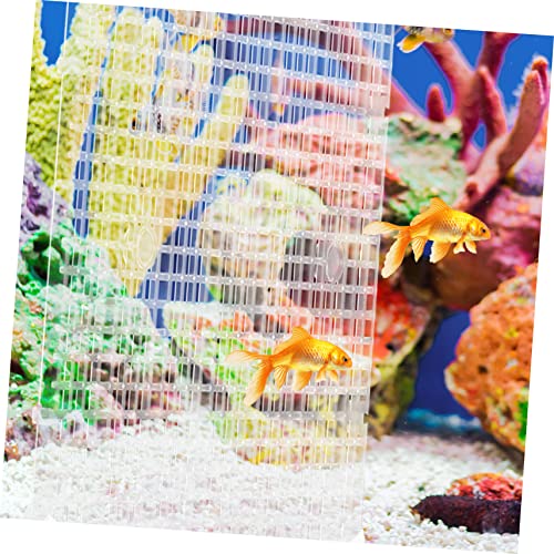 ibasenice 4pcs Aquarium Divider Isolation Board Cups Fish Tank Separator Transparent Cuttable Grid Plate for Breeding and Separation Material