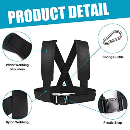 Sled Harness Workout Resistance and Assistance Trainer Physical Training Resistance Rope Kit Improving Speed, Stamina and Strength - color: 13.1FT