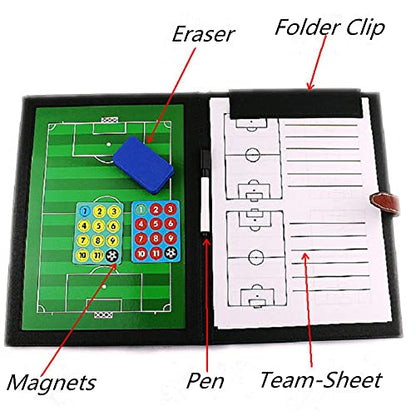 Joyeee Magnetic Tactics Coaching Boards, Football Coaching Planner, Football Coaching Accessories, Referee Football Coach Gifts, Soccer Clipboard Soccer Training Equipment for Kids, 48 x 32 CM