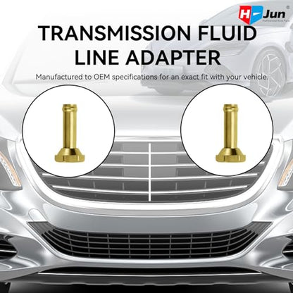 Transmission Cooler Oil Tube Connector Compatible with Ford Escape 2001-2007, Mazda Tribute 2001-2006, Mercury Mariner 2005-2007, V6 3.0L Only, 2pcs Radiator Cooling Line Fittings (Thread M14x1.5)