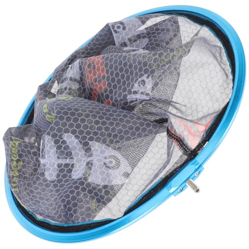 HEMOTON Fish Catching Net Replacement Head 35cm Diameter Foldable Wear-Resist Mesh Fishing Land Net for Freshwater and Saltwater Fishing Random Color