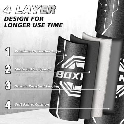 Filled Punching Bag for Adults, 4FT Boxing Bag with Sponge Filler & Gloves - style: Octagon