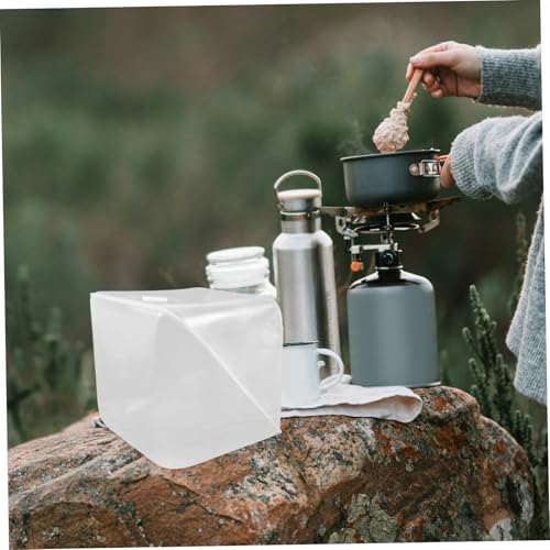 balacoo Foldable Water Storage Bucket Camping Water Storage Tank Portable Collapsible Container Lid Outdoor for Hiking Fishing