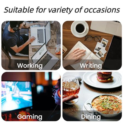 Desk Pad Mat PU Leather Non-Slip Water-Resistant Desk Matt for Desktop Large Mouse Pad for Office and Home Black 23.6" x 13.8" - size: 23.6" x 13.8"
