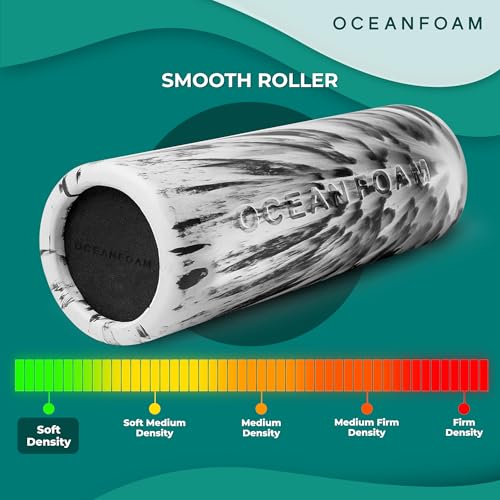 Oceanfoam Smooth Soft Density Foam Roller (Black Marbled)
