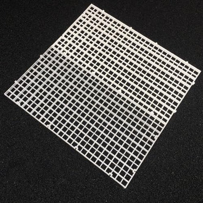 4pcs Aquarium Lid Hood Fish Tank Top Cover Terrarium Lid Plastic Grid Panel Egg Crate Grate with 6 Aquarium Glass Cover Board Clip Fish Tank Lid Anti-Jumping Net Cover (Black,11.6*11.6inch)