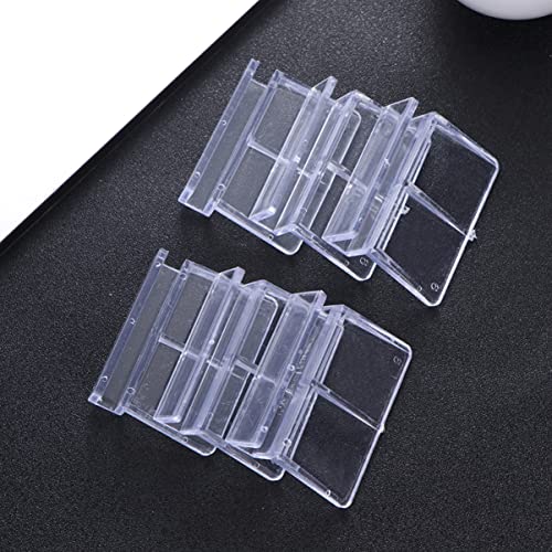 COLLBATH 10Pcs Aquarium Support Bracket for Fish Tank Covers Durable Plastic Fish Tank Cover Frame Holder for Home Aquariums