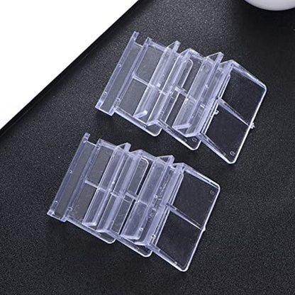 COLLBATH 10Pcs Aquarium Support Bracket for Fish Tank Covers Durable Plastic Fish Tank Cover Frame Holder for Home Aquariums