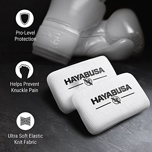 Hayabusa Boxing Knuckle Guards - color: White, size: Large-X-Large