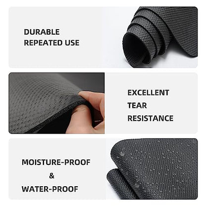 Treadmill Mat,Bike Mat Compatible with Peloton Bike Elliptical Treadmill,Folding Pad Exercise Equipment Under Exercise Trainer Pad for Stationary Indoor Spin - size: 60"L x 29.5"W x 0.2"Th