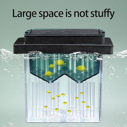 Floating Aquarium Hatchery Clear Breeding Box for Fish Shrimp Safe Habitats Hatching Container for Fishtanks Decoration Fishtanks Breeding Container