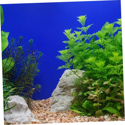Aquarium Background Self Adhesive PVC Wallpaper Roll Underwater Scenery Fish Tank Decor Water Resistant and Durable Blue Height Enhance Your Aquarium Aesthetic - color: Blue