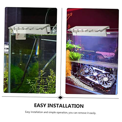 TOYANDONA Acrylic Fish Tank Tool Holder Seven Storage Organizer for Aquarium Cleaning Tools Maintenance Stand for Easy Access and Installation