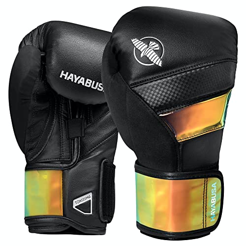 Hayabusa T3 Boxing Gloves - Sparring - color: Black/Iridescent, size: 18oz