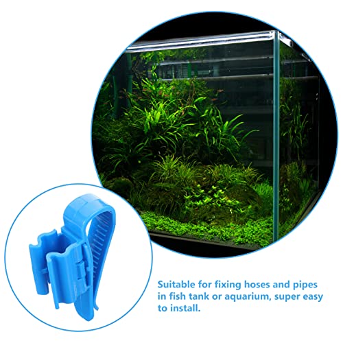 4pcs Multi-functional Aquarium Clips for Fish Tanks Hose Holder for Tubing Easy Installation Water Fixed Clips for Aquariums Lightweight and Space-saving Design