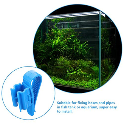 4pcs Multi-functional Aquarium Clips for Fish Tanks Hose Holder for Tubing Easy Installation Water Fixed Clips for Aquariums Lightweight and Space-saving Design