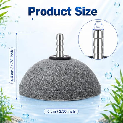 12 Pcs Aquarium Air Stones 2.3 Inch Pond Air Stone Bread Mineral Airstones Bubble Fish Tank Airstone Oxygen Diffuser for Aquarium Fish Tank Bucket Pond and Dwc Reservoir - size: 5.8 x 4.4 cm/ 2.3 x 1.7 inches